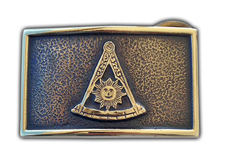 Past Master Freemason belt buckle