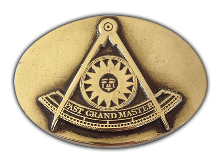 Past Grand Master  Freemason belt buckle