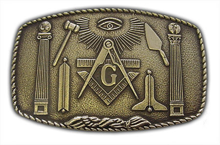 Master Mason Freemason belt buckle