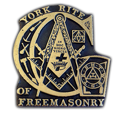 York Rite Freemason Belt Buckle