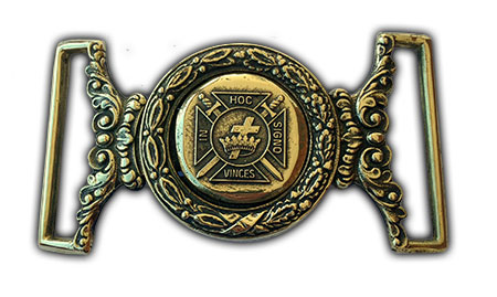 Knights Templar Freemason belt buckle