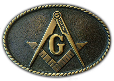 Master Mason Freemason belt buckle